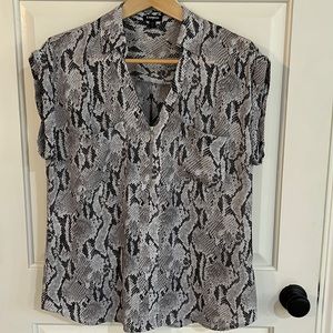Express Large Snake Print Grey/Black/White, Great Condition